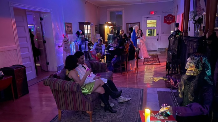 Busy dining room